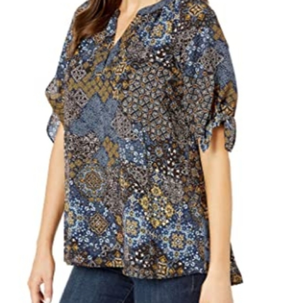 Michael Kors Tie Sleeve Top - Picture 2 of 5